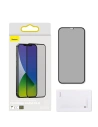 Wholesale Tempered glass 0.3mm Baseus with Privatization filter Apple iPhone 12 Pro Max (2pcs) black - BSU1881 - {ean13} - Hurt