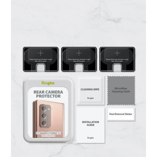 3x szkło na aparat Samsung Galaxy Z Fold 2 - Ringke Camera Glass - Home Screen