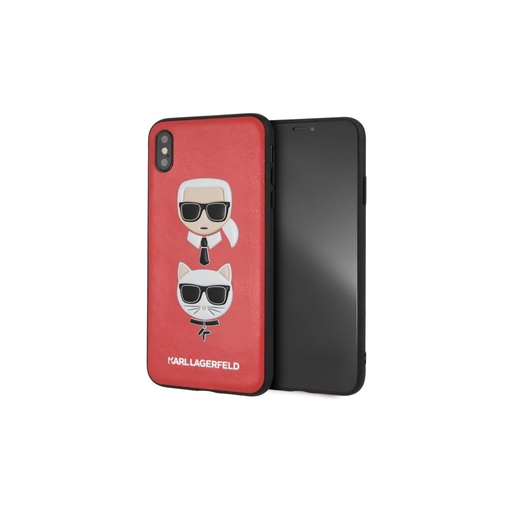 Wholesale Karl Lagerfeld KLHCI65KICKCRE Apple iPhone XS Max hardcase red Karl & Choupette - KLD379RED - {ean13} - Hurt