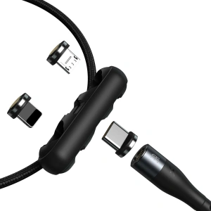 Hurtownia GSM - Kabel USB Baseus Fast 4w1 USB do USB-C / Lightning / Micro 3A 1m (szary + czarny) - BSU1883GRYBLK - {ean13} - Hurt