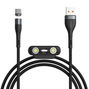 Hurtownia GSM - Kabel USB Baseus Fast 4w1 USB do USB-C / Lightning / Micro 3A 1m (szary + czarny) - BSU1883GRYBLK - {ean13} - Hurt