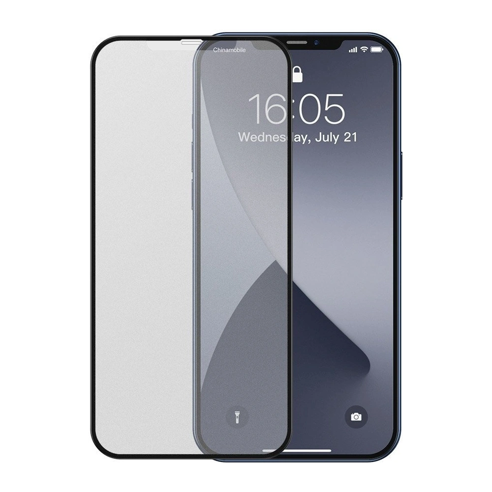 Hurtownia GSM - Szkło hartowane 0.25mm KM01 Baseus Apple iPhone 12/12 Pro (2szt.) czarne - BSU1885 - {ean13} - Hurt