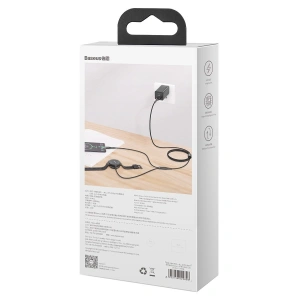 Hurtownia GSM - Kabel USB 2w1 Baseus Cafule, USB-C 40W + ładowarka bezprzewodowa do smartwachy Huawei/Honor, 5A, 1,2m (szaro-czarny) - BSU1891GRYBLK - {ean13} - Hurt