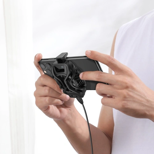 Wentylator Baseus GAMO GA06 do chłodzenia smartfona (czarny)