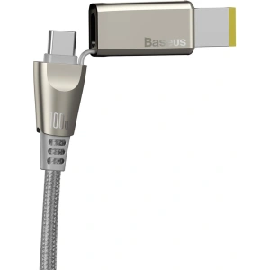 Hurtownia GSM - Kabel 2w1 Baseus Flash Series, USB-C do USB-C / wtyczka Lenovo, 100W, 2m (szary) - BSU1895GRY - {ean13} - Hurt