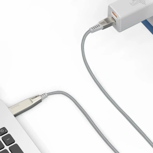 Hurtownia GSM - Kabel 2w1 Baseus Flash Series, USB-C do USB-C / wtyczka Lenovo, 100W, 2m (szary) - BSU1895GRY - {ean13} - Hurt