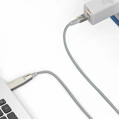 Kabel 2w1 Baseus Flash Series, USB-C do USB-C / wtyczka Lenovo, 100W, 2m (szary)