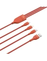 Hurtownia GSM - Kabel USB 3w1 Baseus Flash Series, USB-C + micro USB + Lightning, 40W, 5A, 1.2m (pomarańczowy) - BSU1896ORG - {ean13} - Hurt