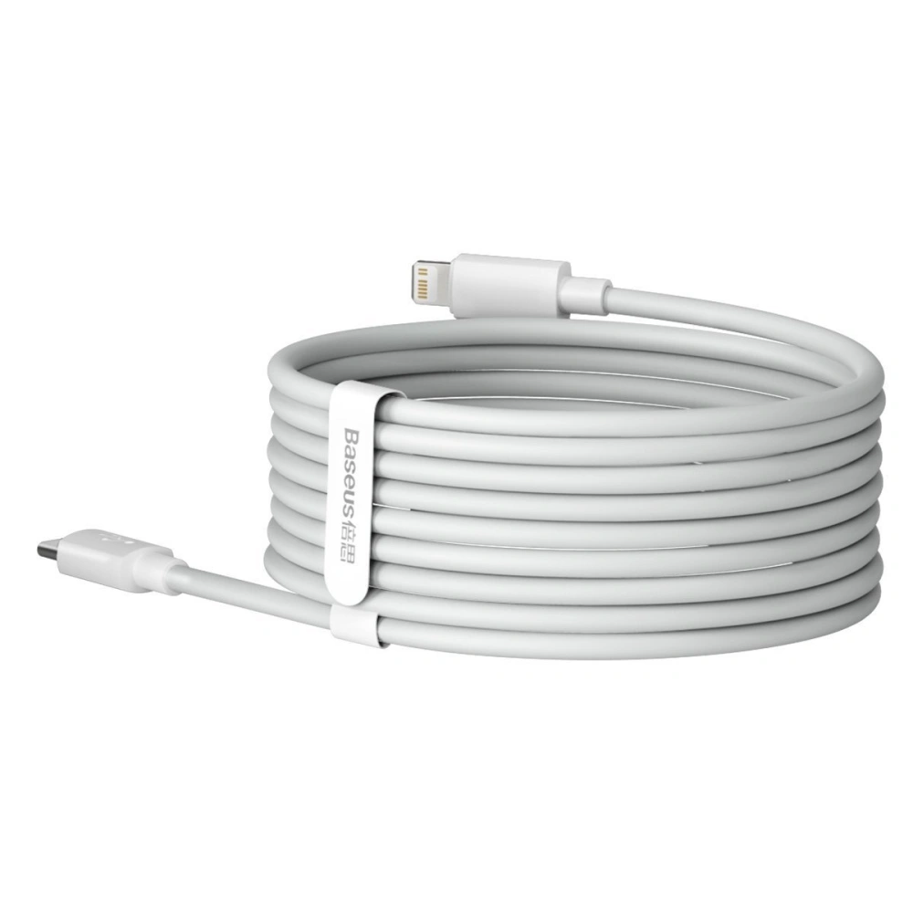 Wholesale Baseus Simple Wisdom Data Cable Kit USB-C to Lightning PD 20W (2PCS/Set) 1.5m White - BSU1897WHT - {ean13} - Hurt