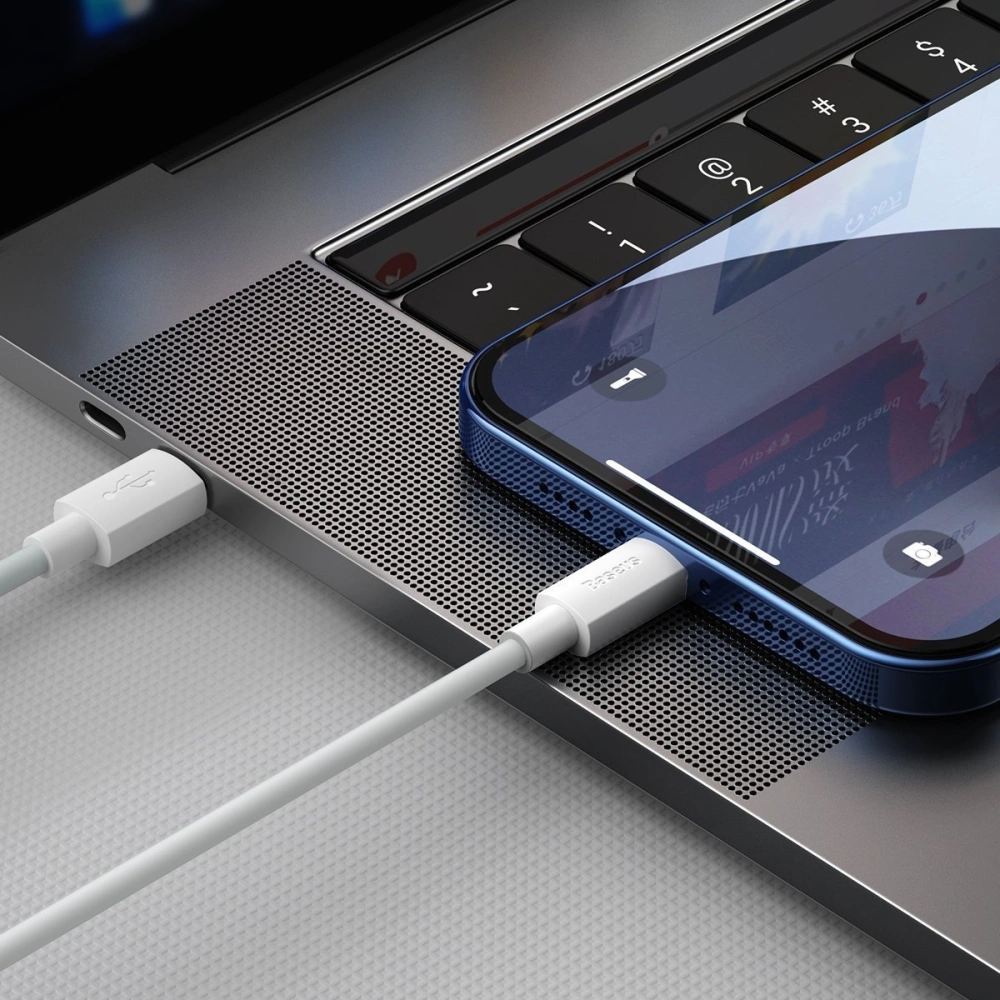 Wholesale Baseus Simple Wisdom Data Cable Kit USB-C to Lightning PD 20W (2PCS/Set) 1.5m White - BSU1897WHT - {ean13} - Hurt