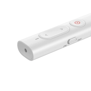 Wholesale Baseus Orange Dot PPT wireless Presenter (Youth) without battery White - BSU1899WHT - {ean13} - Hurt