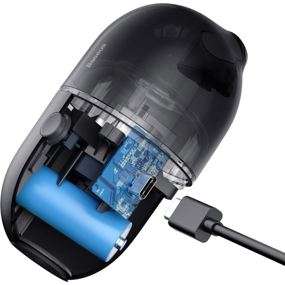 Hurtownia GSM - Bezprzewodowy mini odkurzacz biurkowy Baseus Capsule C2, 1000Pa (czarny) - BSU1900BLK - {ean13} - Hurt