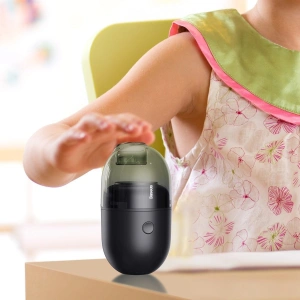 Hurtownia GSM - Bezprzewodowy mini odkurzacz biurkowy Baseus Capsule C2, 1000Pa (czarny) - BSU1900BLK - {ean13} - Hurt