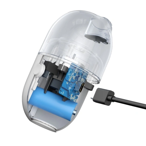 Bezprzewodowy mini odkurzacz biurkowy Baseus Capsule C2, 1000Pa (biały)