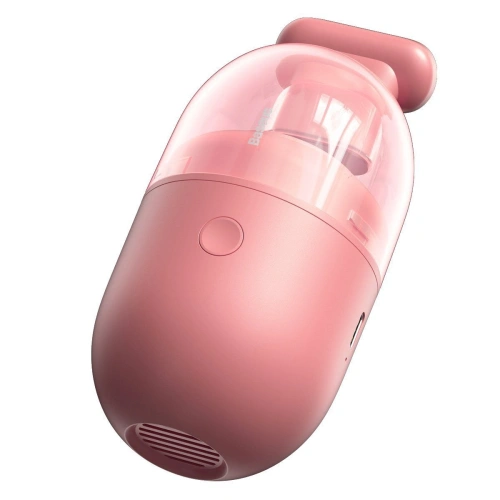 Bezprzewodowy mini odkurzacz biurkowy Baseus Capsule C2, 1000Pa (różowy)