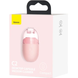 Hurtownia GSM - Bezprzewodowy mini odkurzacz biurkowy Baseus Capsule C2, 1000Pa (różowy) - BSU1902PNK - {ean13} - Hurt