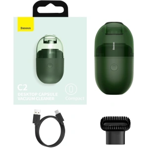 Hurtownia GSM - Bezprzewodowy mini odkurzacz biurkowy Baseus Capsule C2, 1000Pa (zielony) - BSU1903GRN - {ean13} - Hurt