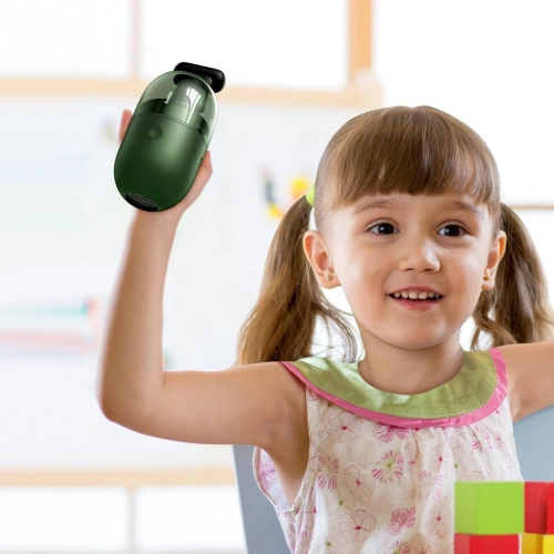 Bezprzewodowy mini odkurzacz biurkowy Baseus Capsule C2, 1000Pa (zielony)