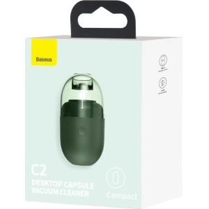 Hurtownia GSM - Bezprzewodowy mini odkurzacz biurkowy Baseus Capsule C2, 1000Pa (zielony) - BSU1903GRN - {ean13} - Hurt
