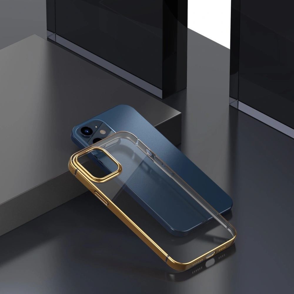 Hurtownia GSM - Przezroczyste etui Baseus Shining Case Apple iPhone 12/12 Pro (złoty) - BSU1906GLD - {ean13} - Hurt