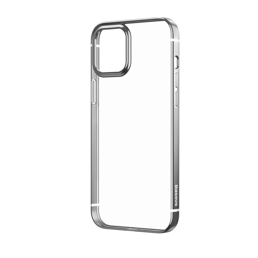 Hurtownia GSM - Przezroczyste etui Baseus Shining Case Apple iPhone 12/12 Pro (srebrny) - BSU1909SLV - {ean13} - Hurt