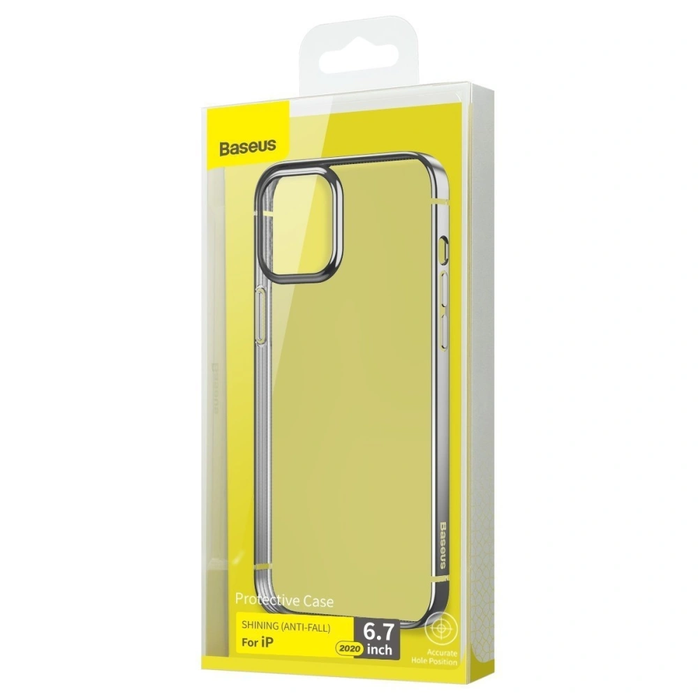 Hurtownia GSM - Przezroczyste etui Baseus Shining Case Apple iPhone 12/12 Pro (srebrny) - BSU1909SLV - {ean13} - Hurt