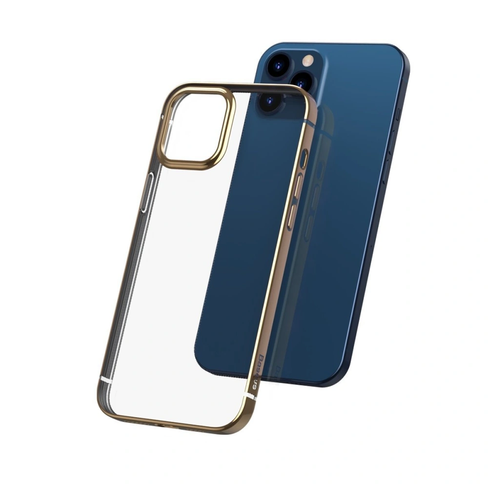 Hurtownia GSM - Przezroczyste etui Baseus Shining Case Apple iPhone 12/12 Pro (złoty) - BSU1910GLD - {ean13} - Hurt