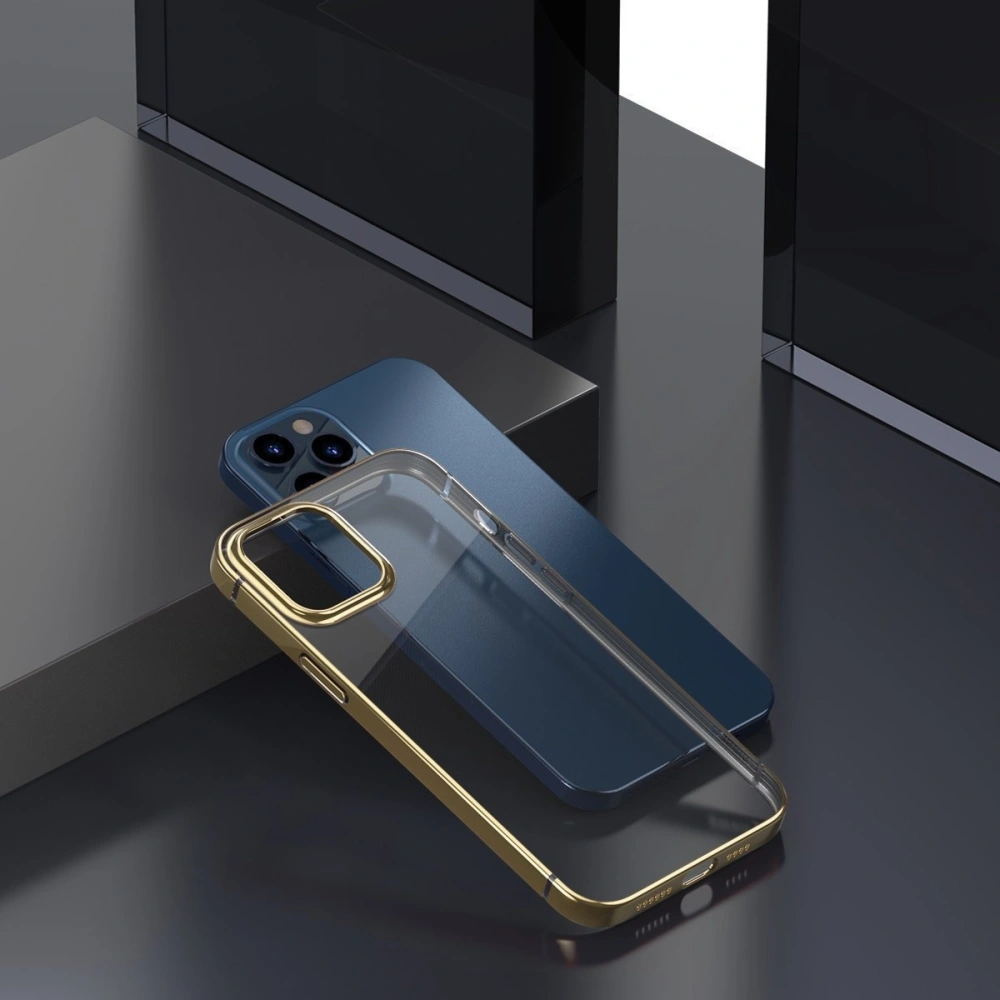 Hurtownia GSM - Przezroczyste etui Baseus Shining Case Apple iPhone 12/12 Pro (złoty) - BSU1910GLD - {ean13} - Hurt