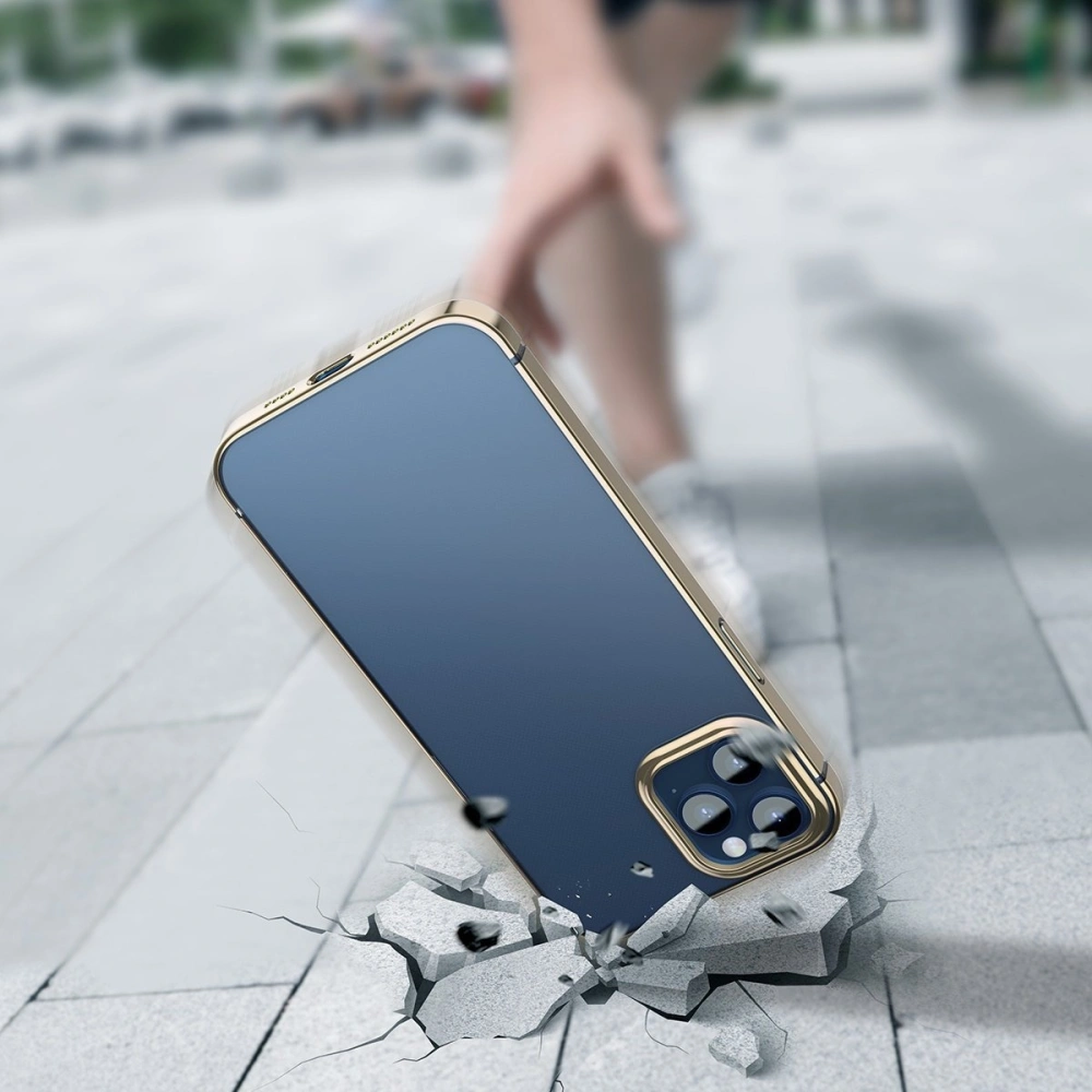 Hurtownia GSM - Przezroczyste etui Baseus Shining Case Apple iPhone 12/12 Pro (złoty) - BSU1910GLD - {ean13} - Hurt