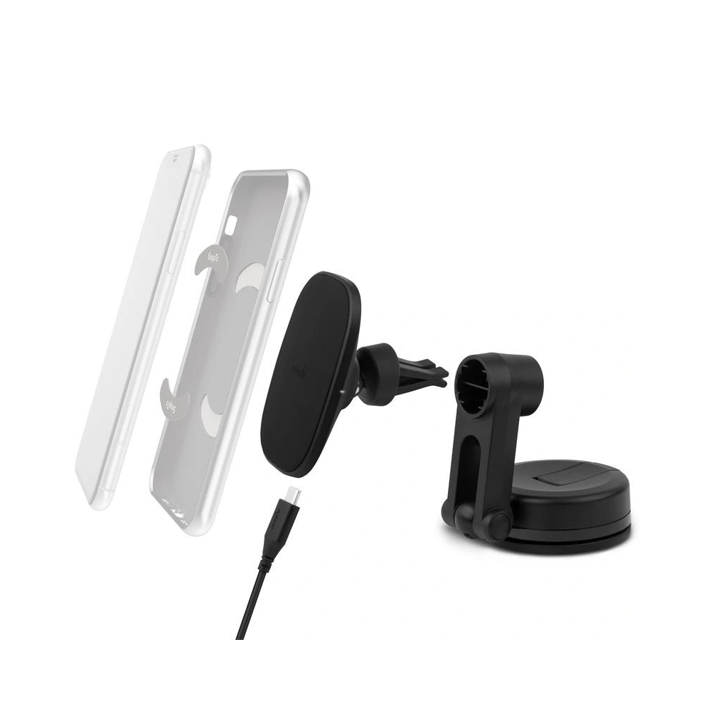 Wholesale Moshi SnapTo™ Universal Car Mount with Wireless Charging (Black) - MOSH128BLK - {ean13} - Hurt