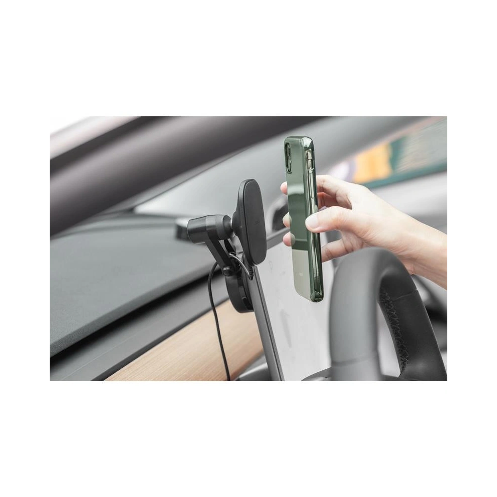 Wholesale Moshi SnapTo™ Universal Car Mount with Wireless Charging (Black) - MOSH128BLK - {ean13} - Hurt