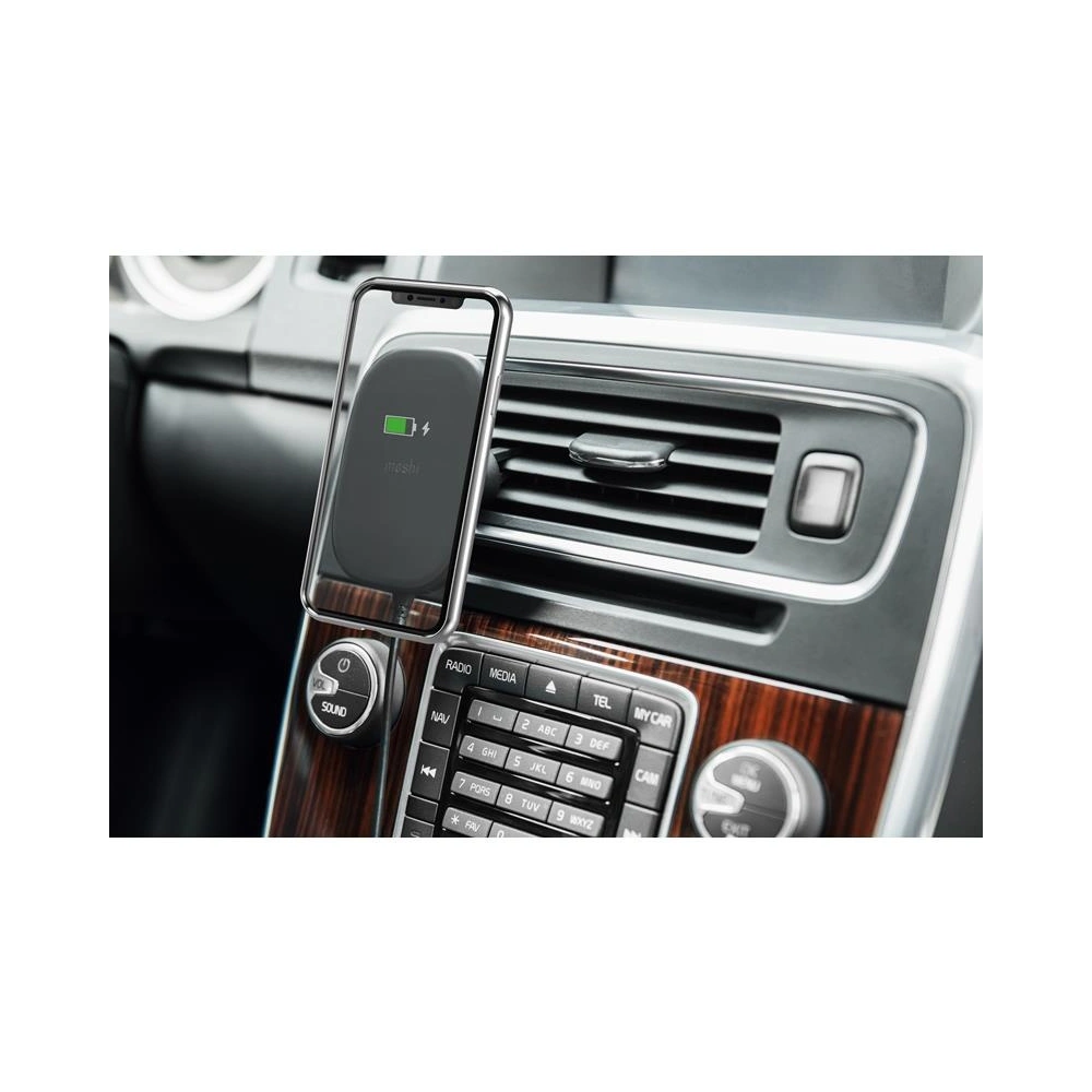 Wholesale Moshi SnapTo™ Universal Car Mount with Wireless Charging (Black) - MOSH128BLK - {ean13} - Hurt