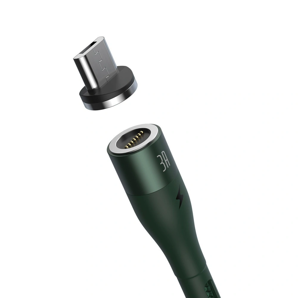 Hurtownia GSM - Kabel magnetyczny USB - Micro USB Baseus Zinc 2.1A 1m (zielony) - BSU1911GRN - {ean13} - Hurt