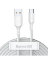 Baseus Simple Wisdom Data Cable Kit USB to Type-C 5A 1.5m White