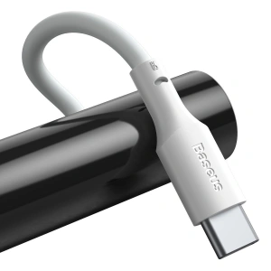 Kabel USB-C Baseus Simple Wisdom, 40W, 5A, 1.5m (biały) 2szt.