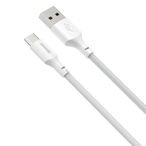 Kabel USB-C Baseus Simple Wisdom, 40W, 5A, 1.5m (biały) 2szt.