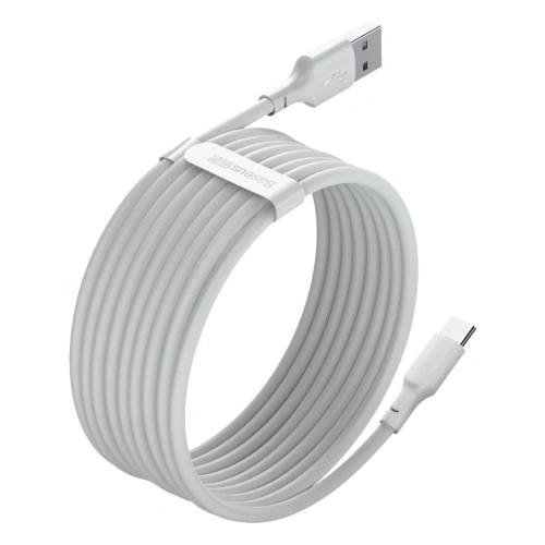 Kabel USB-C Baseus Simple Wisdom, 40W, 5A, 1.5m (biały) 2szt.