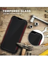 Wholesale Zizo Bolt Cover - Case for iPhone 12 / iPhone 12 Pro with Military Grade + Glass Screen Protector & Kickstand and Holster (Red/B - ZIZ057REDBLK - {ean13} - Hurt