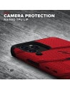 Hurtownia GSM - Pancerne etui Zizo Bolt Cover Apple iPhone 12/12 Pro ze szkłem 9H na ekran + podstawka & uchwyt do paska (czerwony/czarny) - ZIZ057REDBLK - {ean13} - Hurt