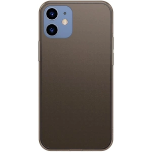 Etui Baseus Frosted Glass Case Apple iPhone 12/12 Pro  (czarny)