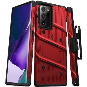 Hurtownia GSM - Panzergeländetasche Zizo Bolt Cover Samsung Galaxy Note 20 Ultra + Ständer & Gürtelclip (Rot/Schwarz) - ZIZ058REDBLK - {ean13} - Hurt