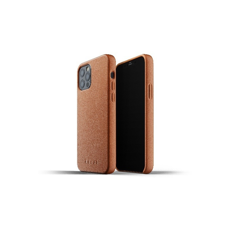 Mujjo Distributor - 8718546172588 - MUJ036BR - Mujjo Full Leather Case Apple iPhone 12/12 Pro (brown) - B2B homescreen