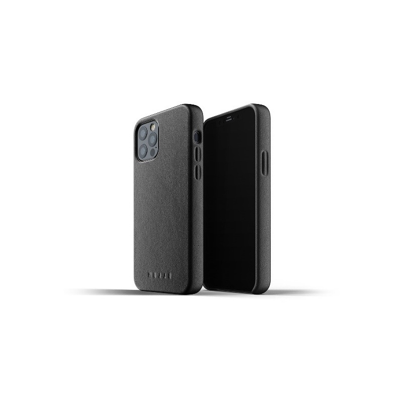 Mujjo Distributor - 8718546172595 - MUJ037BLK - Mujjo Full Leather Case Apple iPhone 12/12 Pro (black) - B2B homescreen