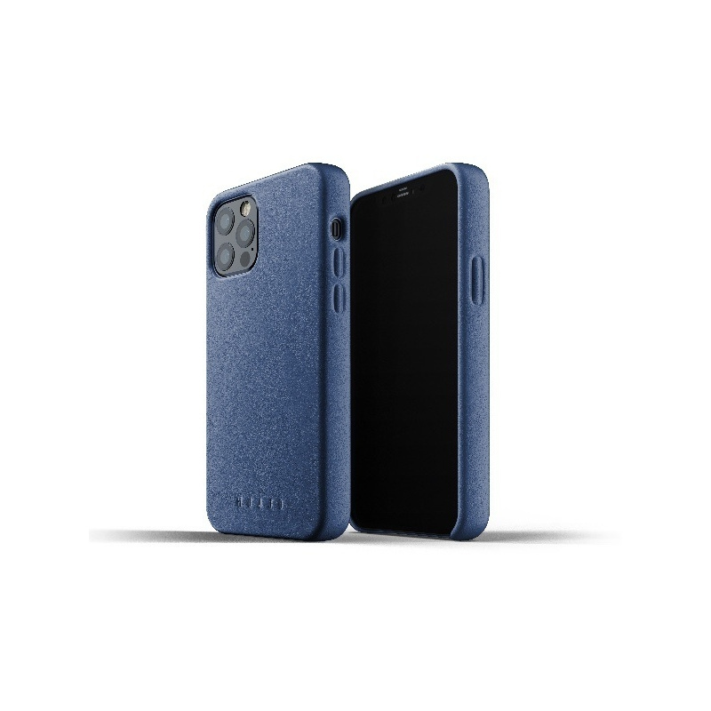 Mujjo Distributor - 8718546172625 - MUJ038BLU - Mujjo Full Leather Case Apple iPhone 12/12 Pro (blue) - B2B homescreen