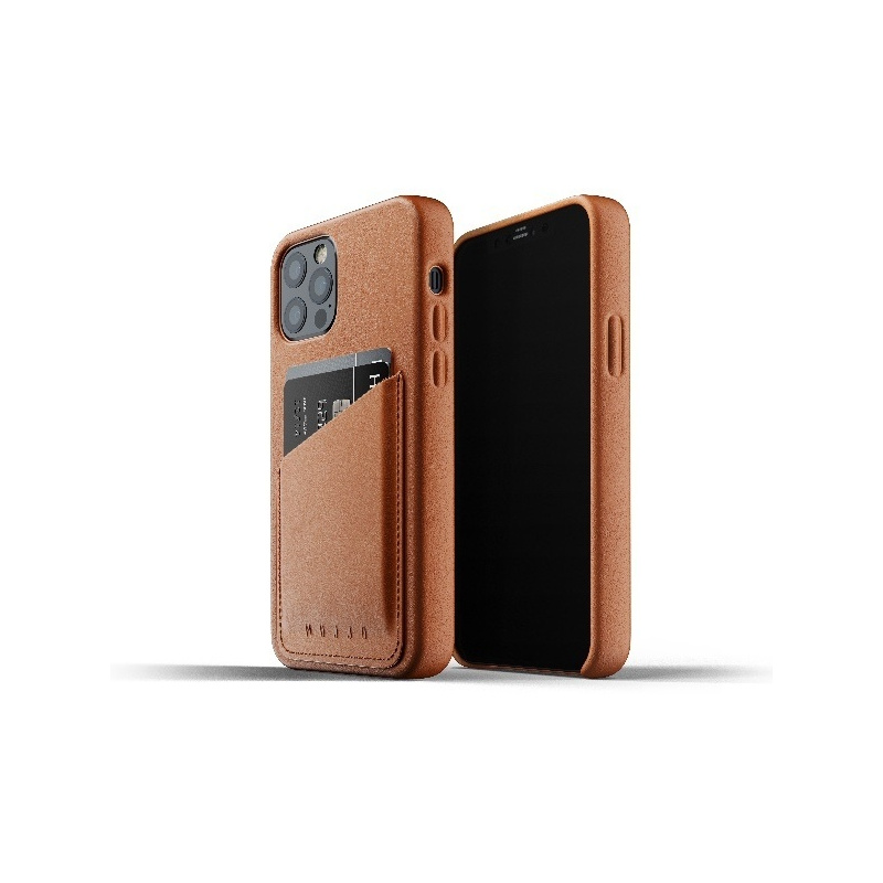 Mujjo Distributor - 8718546172649 - MUJ040BR - Mujjo Full Leather Wallet Case Apple iPhone 12/12 Pro (brown) - B2B homescreen