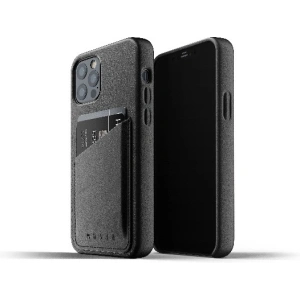 Etui Mujjo Full Leather Wallet Case Apple iPhone 12/12 Pro (czarne)