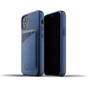 Mujjo Full Leather Wallet Case Apple iPhone 12 mini (blue)