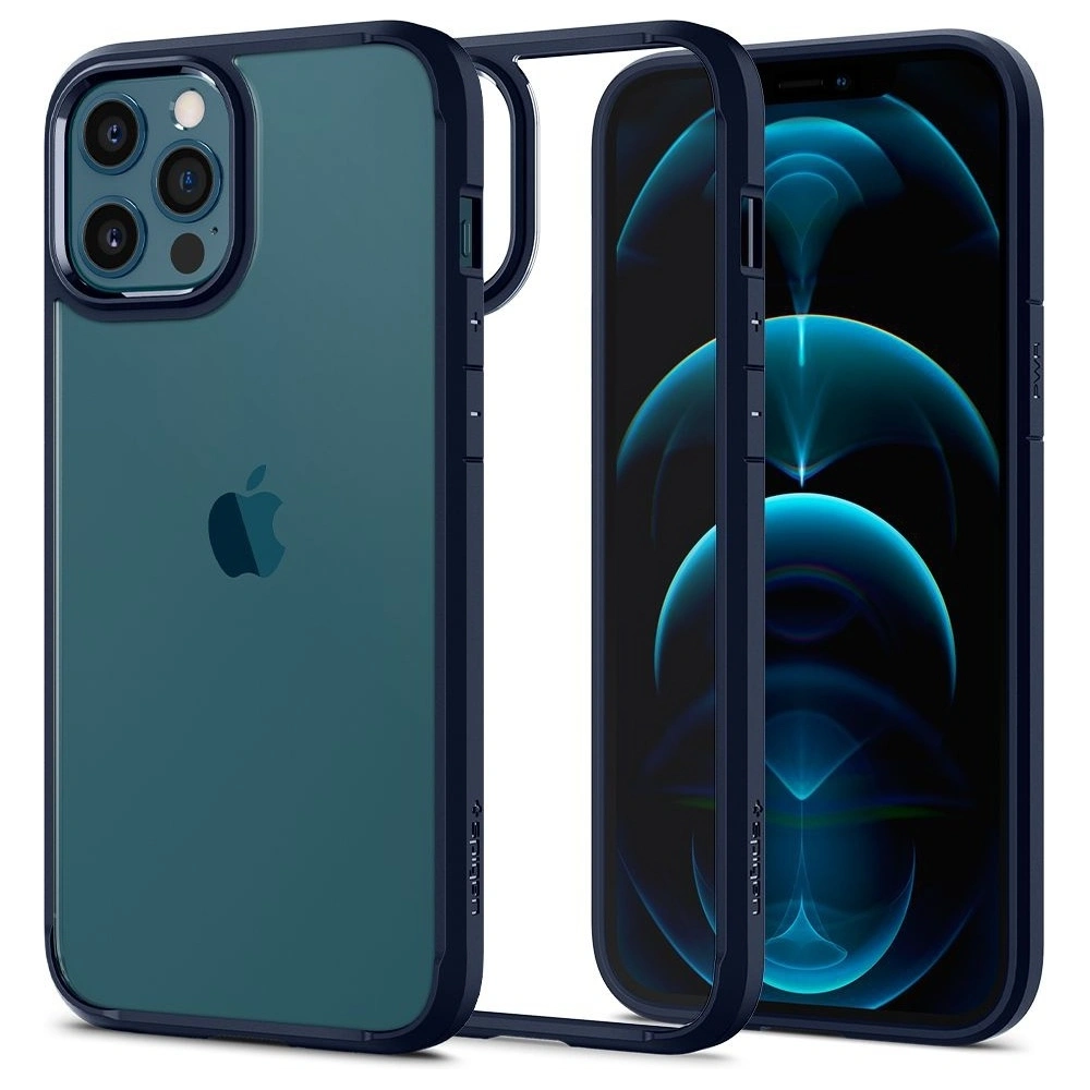 Hurtownia GSM - Etui Spigen Ultra Hybrid Apple iPhone 12/12 Pro Navy Blue - SPN1353BLU - {ean13} - Hurt