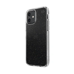 Etui Speck Presidio Perfect-Clear Glitter Apple iPhone 12/12 Pro z powłoką MICROBAN (Gold Glitter/Clear)