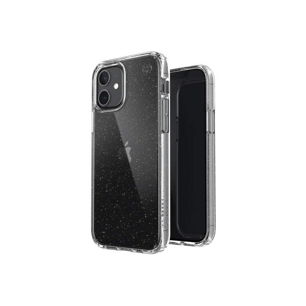 Hurtownia GSM - Etui Speck Presidio Perfect-Clear Glitter Apple iPhone 12/12 Pro z powłoką MICROBAN (Gold Glitter/Clear) - SPK206GLDCL - {ean13} - Hurt
